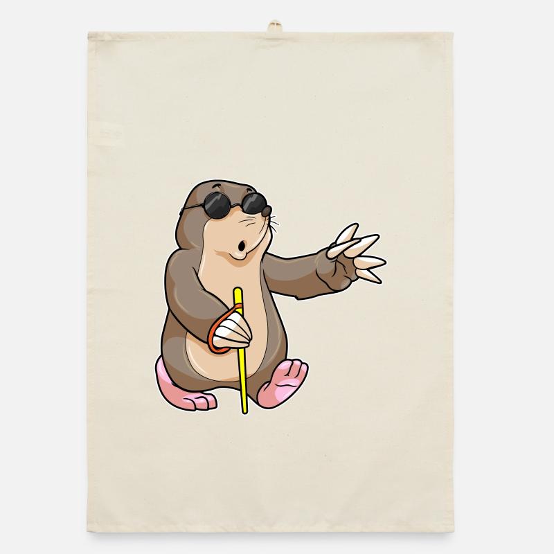 Mole Blind Drôle Torchon bio