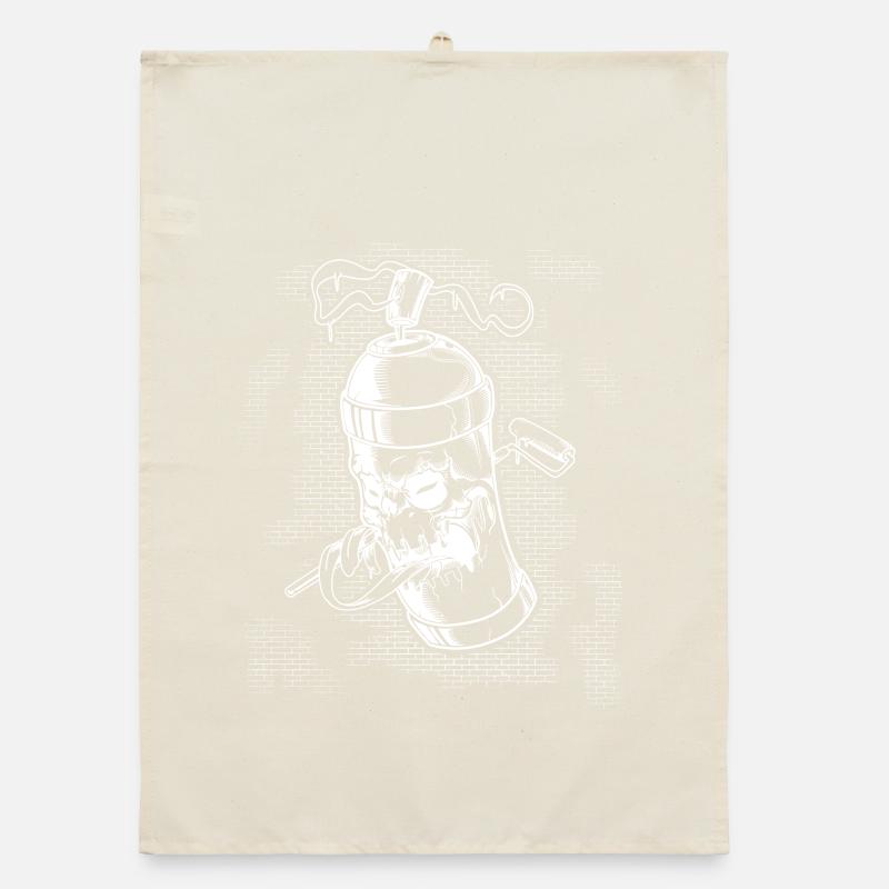 Graffiti spray can Organic dish towel