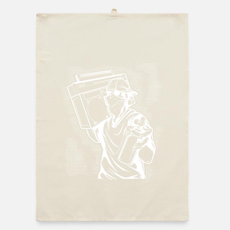 graffiti Organic dish towel