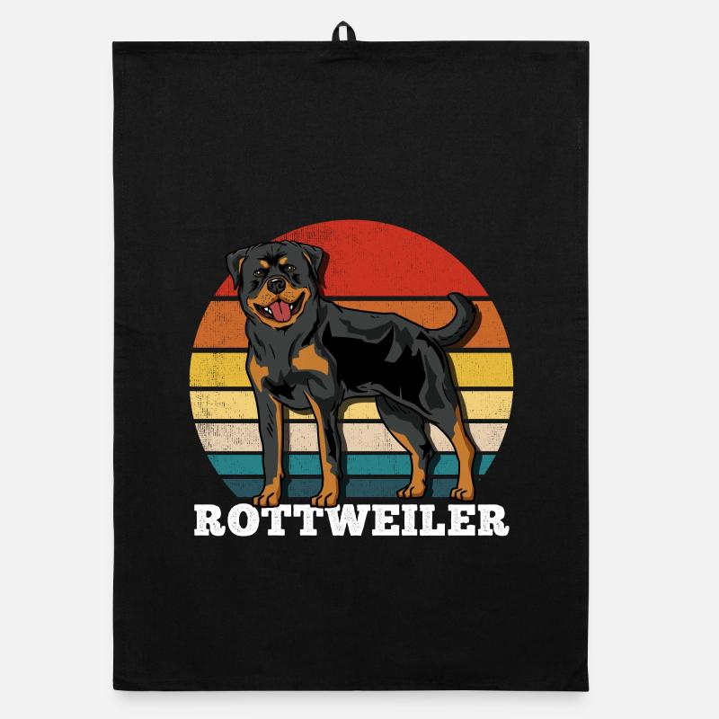 Rottweiler Rétro Torchon bio