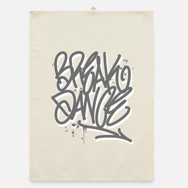 Breakdance Graffiti Torchon bio