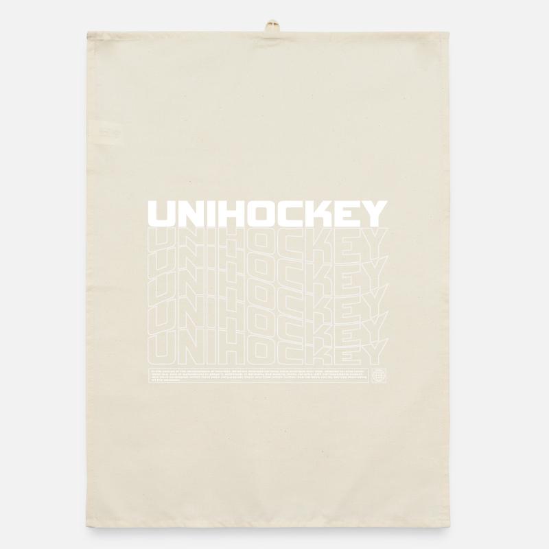 Motif typographique Floorball Torchon bio