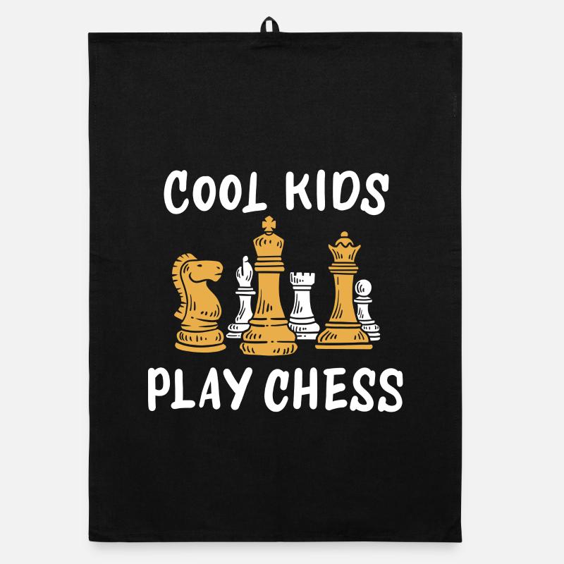 Chess chess pieces Organic dish towel