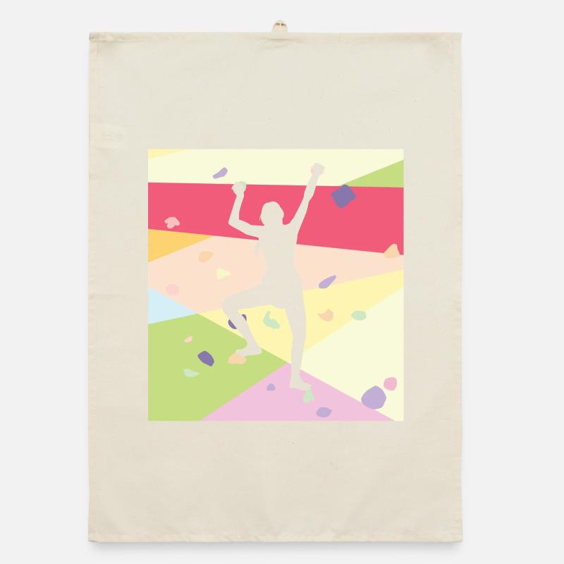 Klettern Kletterer Organic Geschirrtuch