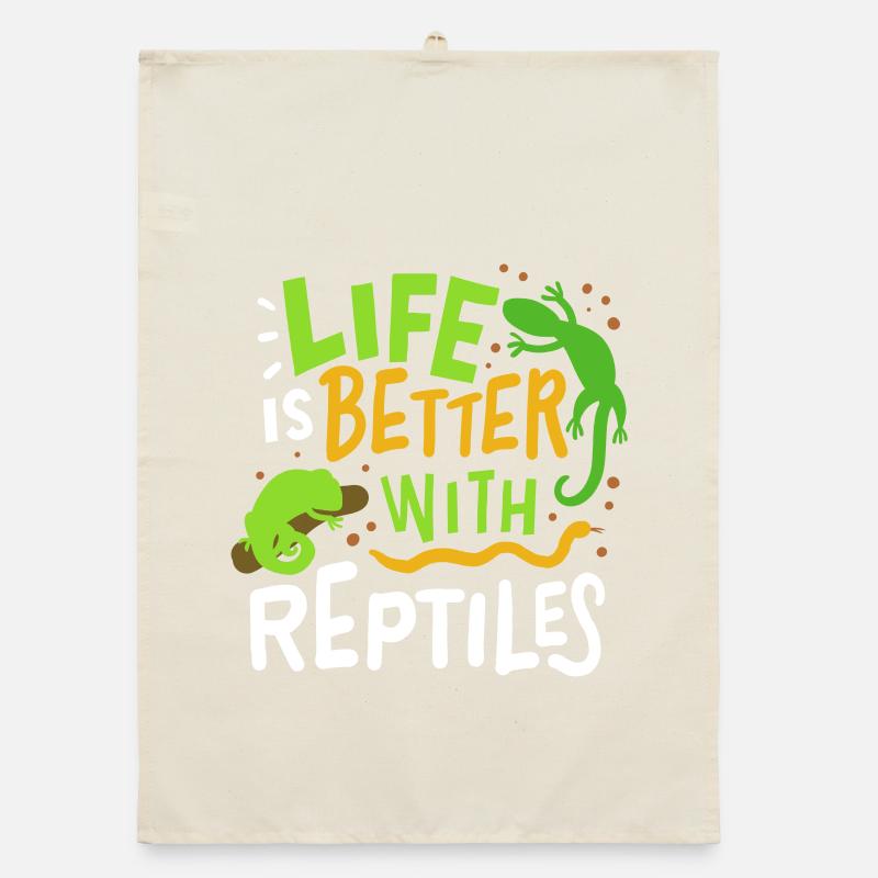 Reptile lizard Organic dish towel