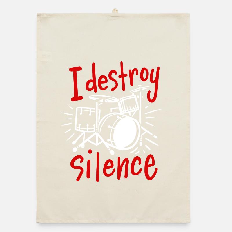 Drums Drummer Organic dish towel