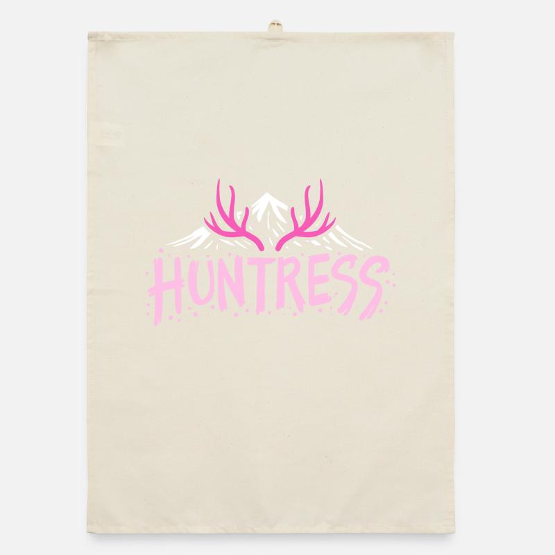 Jägerin Jagd Organic Geschirrtuch