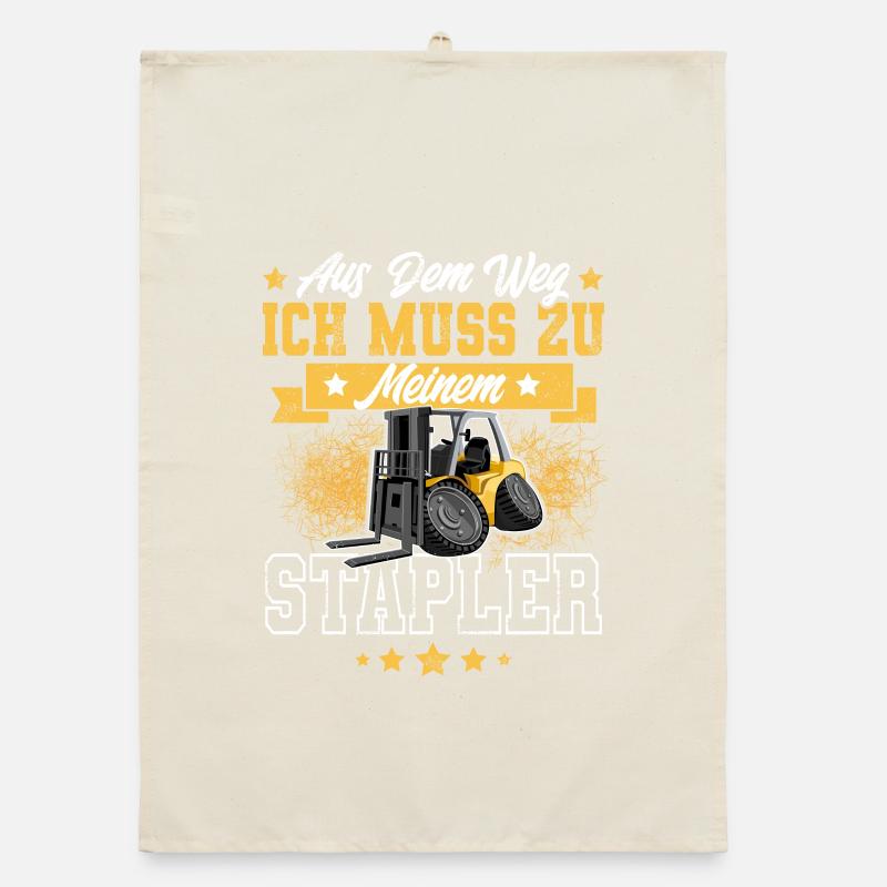 Staplerfahrer Gabelstapler Lagerist Organic Geschirrtuch