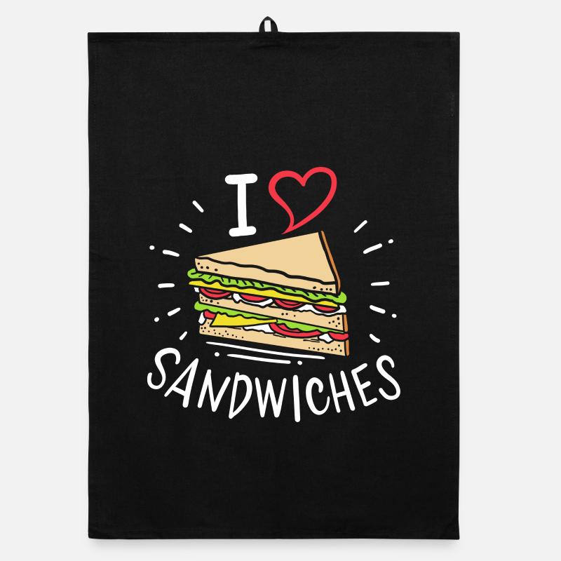 sandwich - Torchon bio - noir