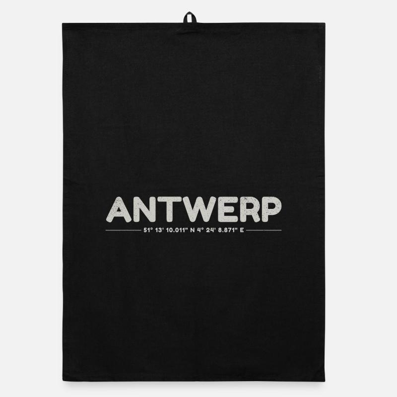 Antwerp Antwerp Gps Coordinates Organic dish towel