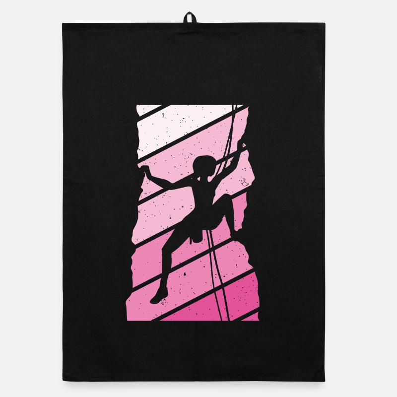 Climber Climbing Organic dish towel