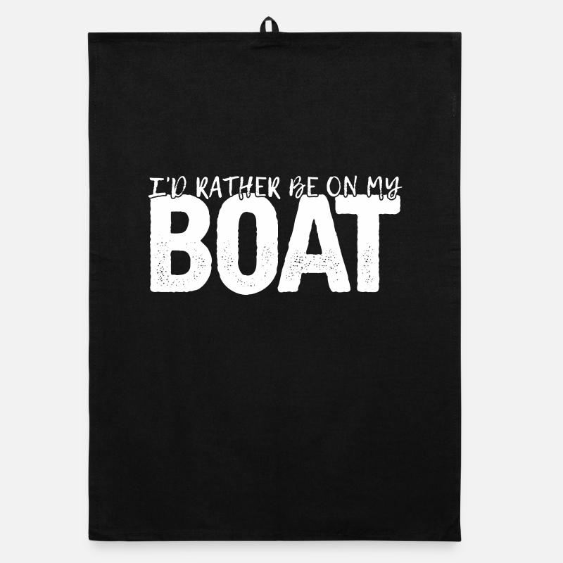 Boot Bootskapitän Bootfahren Organic Geschirrtuch