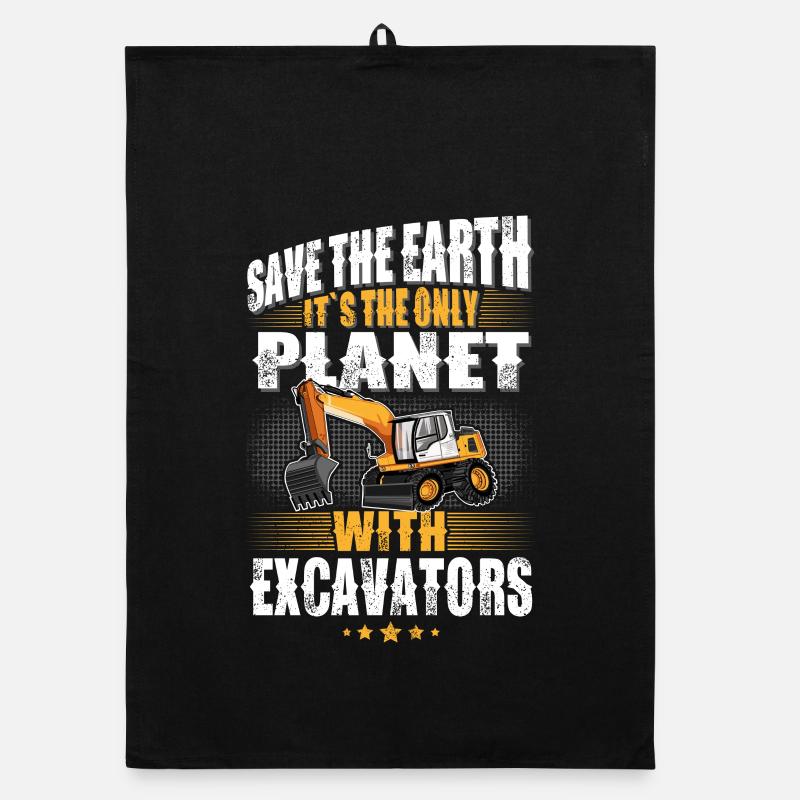 Excavator operator excavator operator Organic dish towel