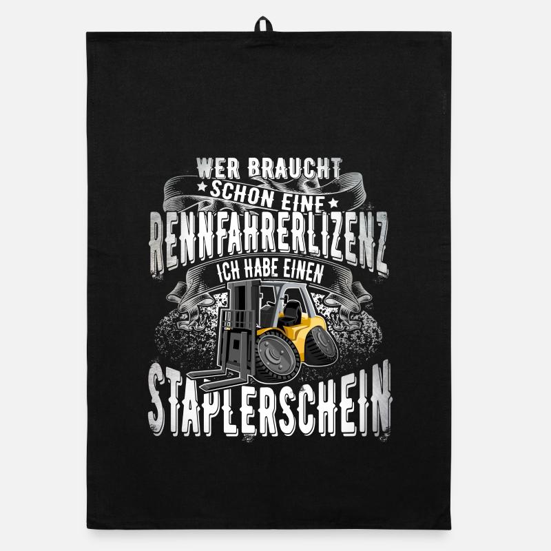 Staplerfahrer Organic Geschirrtuch