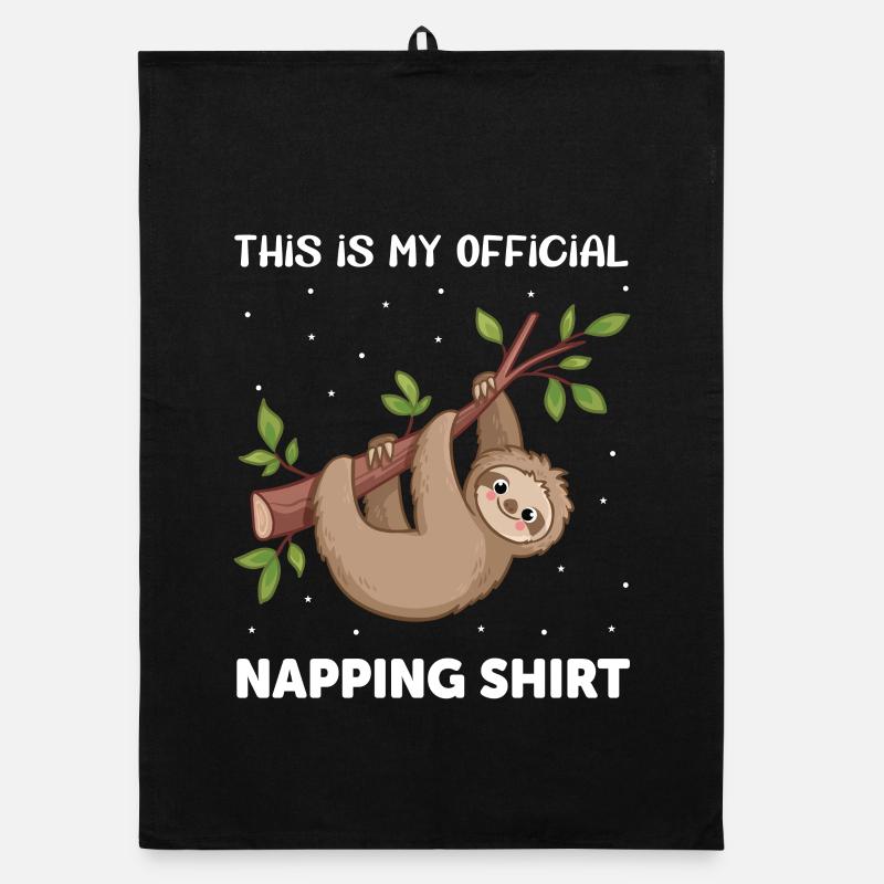 Sloth pajamas Organic dish towel
