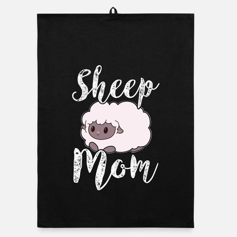 Schaf Schafe Mama Mutter Organic Geschirrtuch
