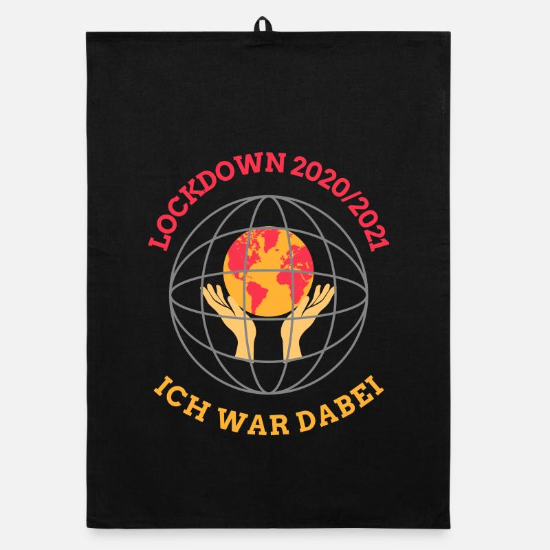 Lockdown 2020/21 – Globe and hands Organic dish towel