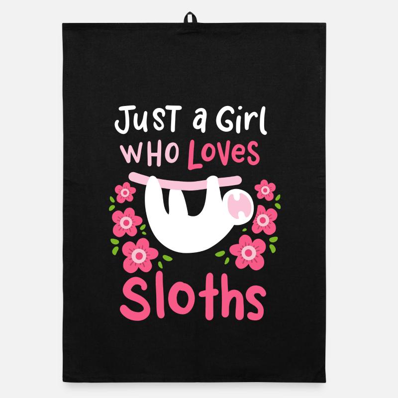 Sloth Sloth Lover Organic dish towel