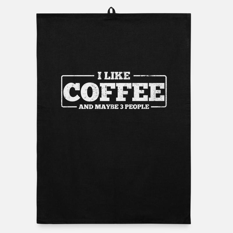 Buveur de café introverti Torchon bio