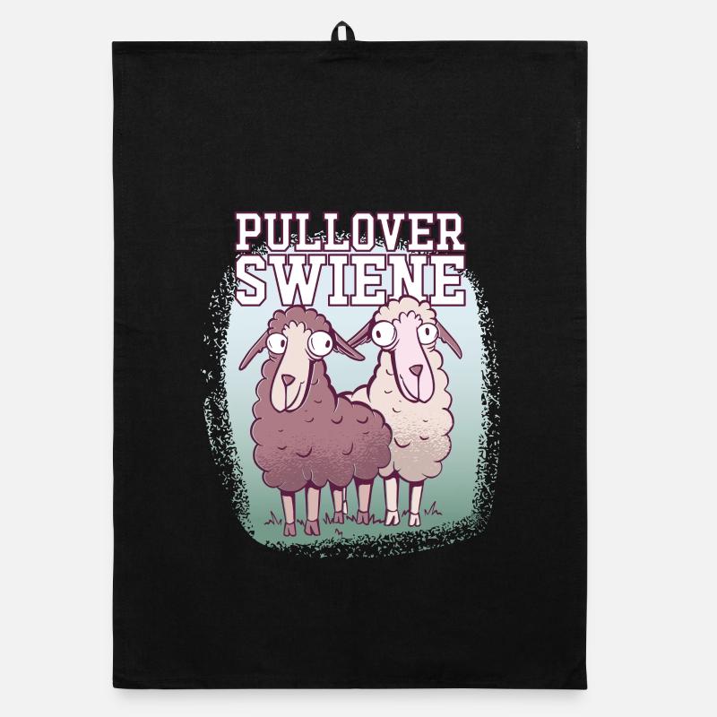 Pulloverswiene Plattdeutsch Ostfriesisch Moutons Torchon bio