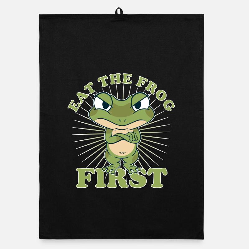 « Eat The Frog First » Comic To Dos d’abord Torchon bio