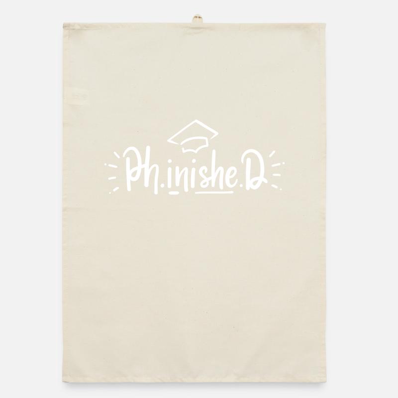 PhD Doktorat Abschluss Organic Geschirrtuch
