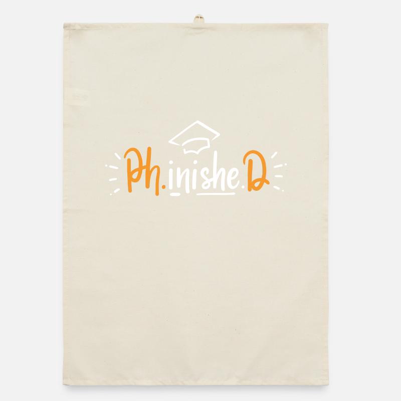 PhD Doktorat Abschluss Organic Geschirrtuch