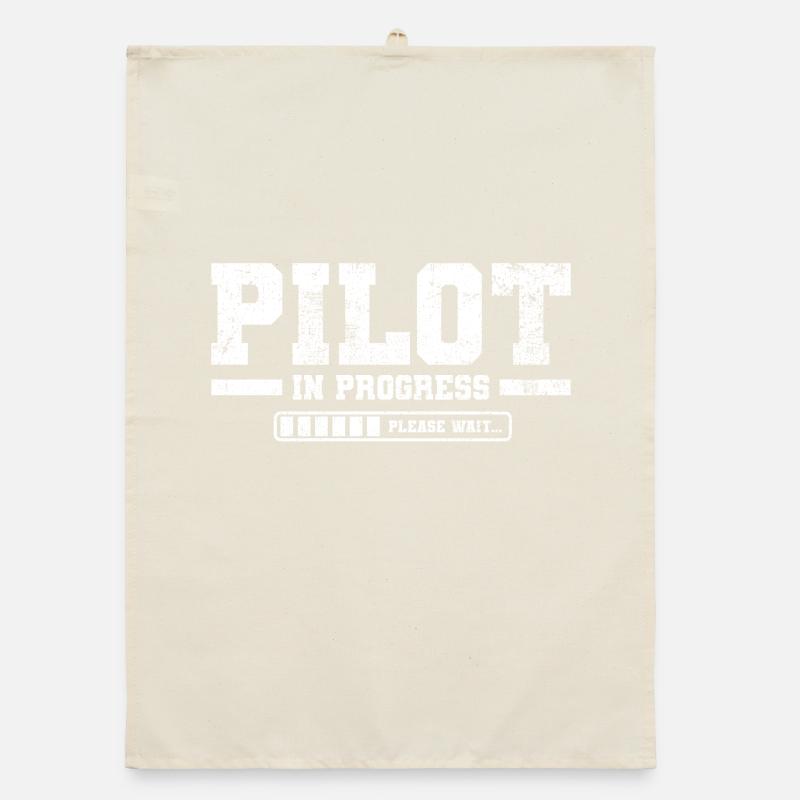 Student Pilot Flight School Organic dish towel