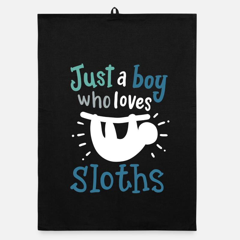Sloths Sloth Lovers Organic dish towel