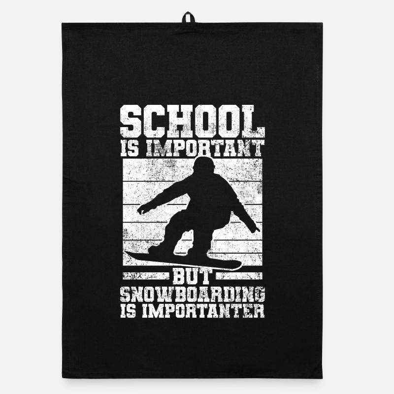 Snowboarden Snowboarder Snowboard Organic Geschirrtuch