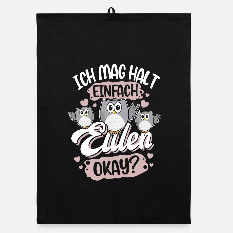 Ich Mag Halt Einfach Eulen Okay? Organic Geschirrtuch