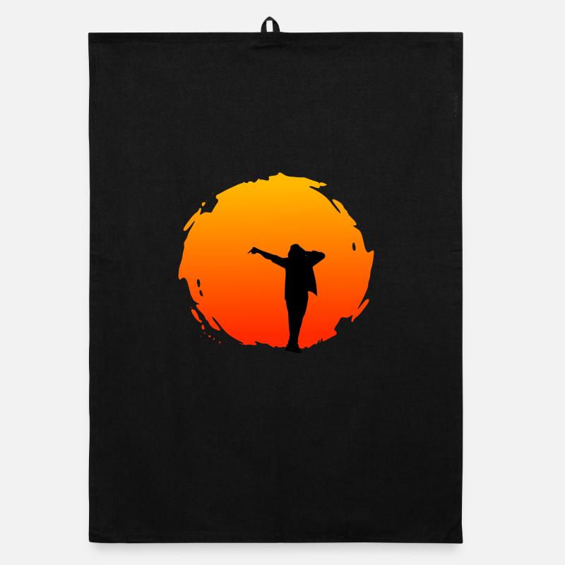 Dancing At Sunset Organic dish towel