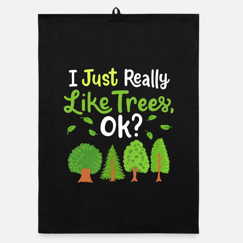 Trees Forest Organic dish towel