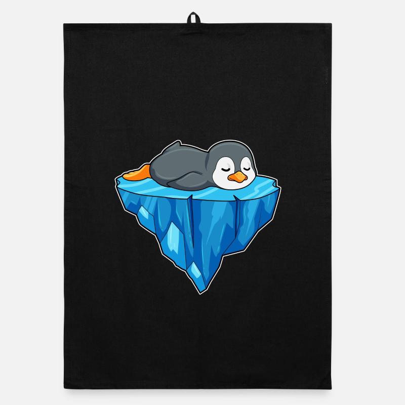 Pinguin Eisscholle Organic Geschirrtuch
