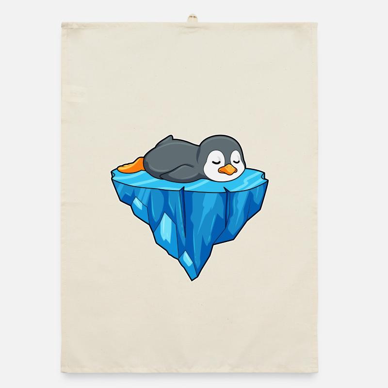 Pinguin Eisscholle Organic Geschirrtuch