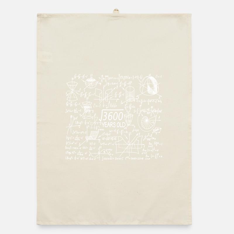 60e anniversaire Maths Mathematicien Torchon bio