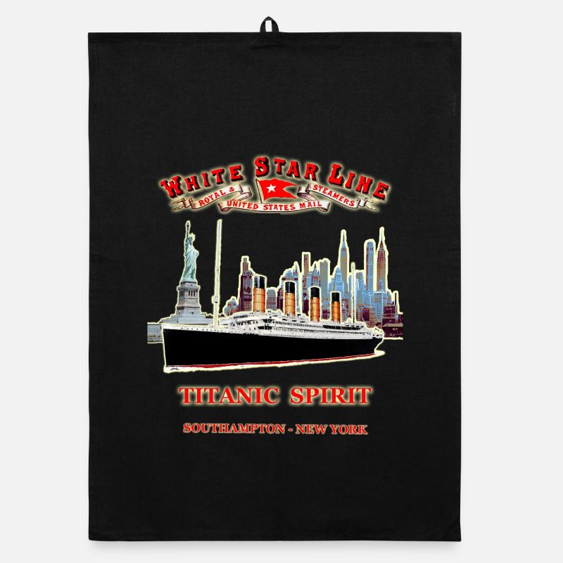 PHANTOM DER TITANIC IN NEW YORK Organic Geschirrtuch