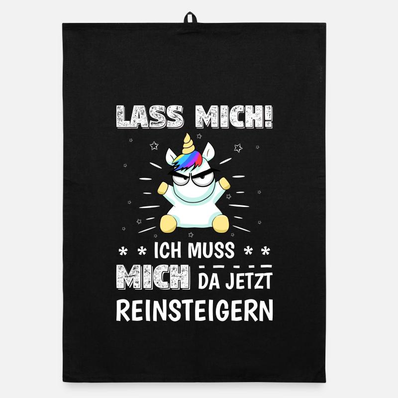 Lass mich ich muss mich da jetzt reinsteigern Organic Geschirrtuch