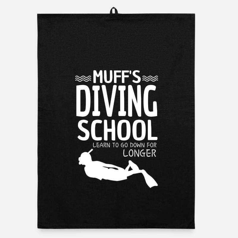 Muff's diving school Organic dish towel