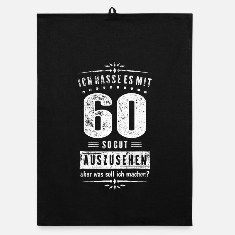 Mit 60 So Gut Auszusehen 60. Geburtstag Geschenk Organic Geschirrtuch