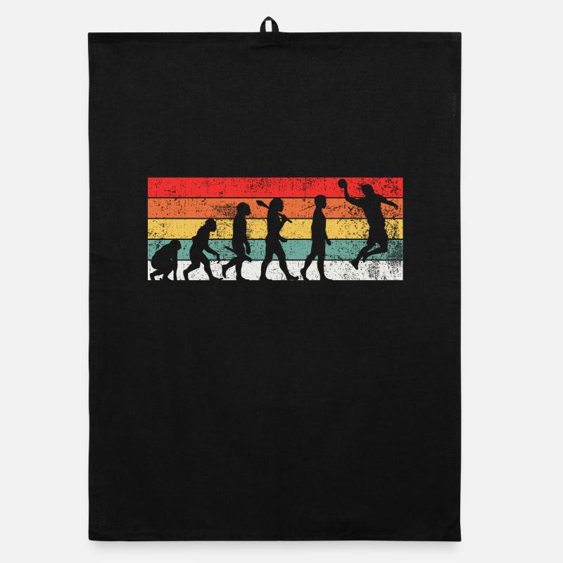 Handballer Handball Evolution Organic Geschirrtuch