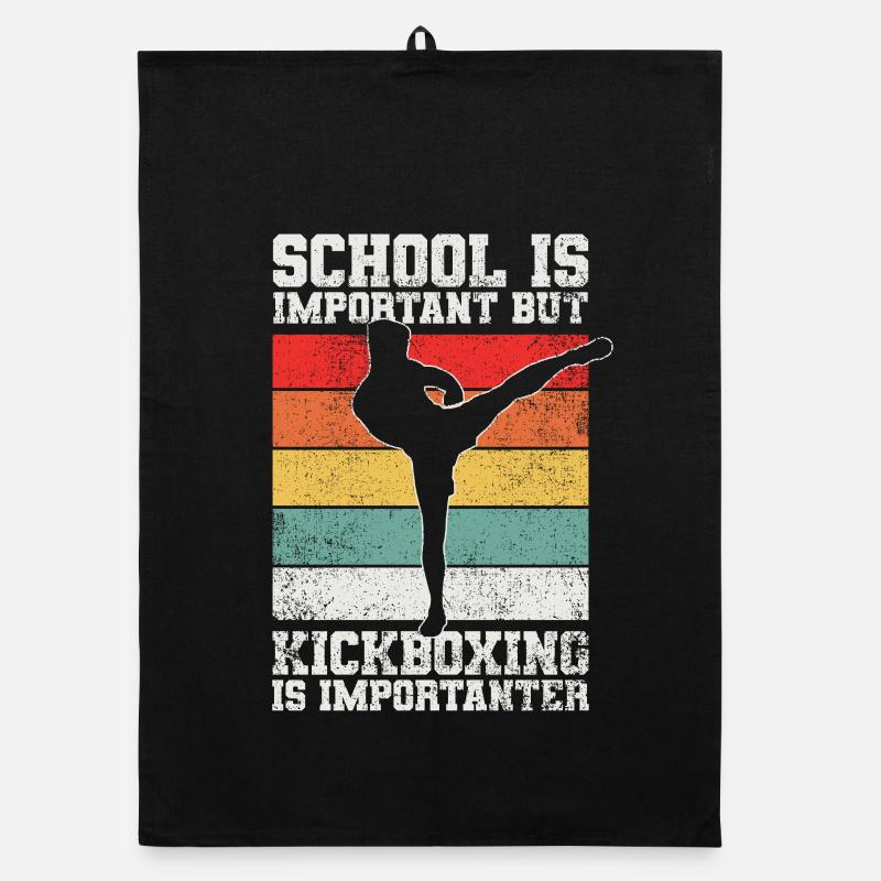 Kickboxen Kickboxer Organic Geschirrtuch