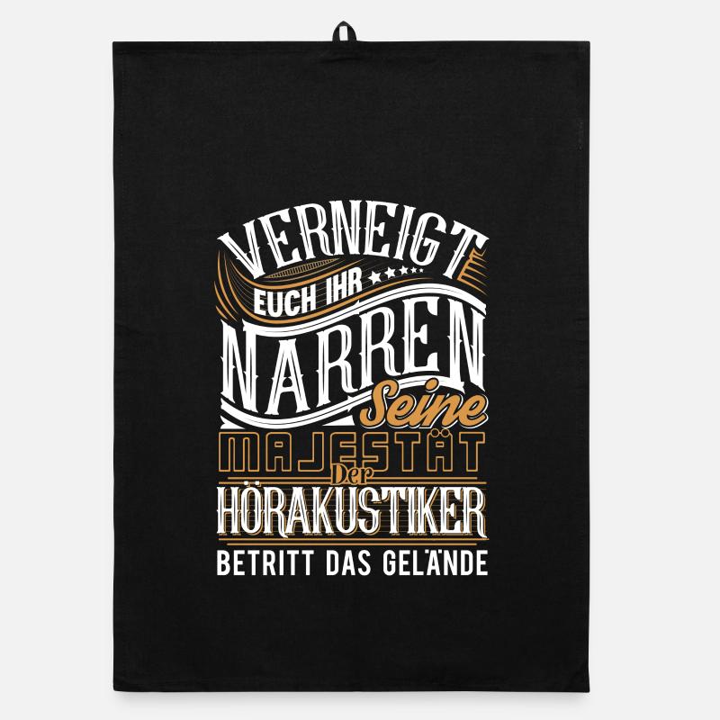 Hörakustiker - Organic Geschirrtuch - Schwarz