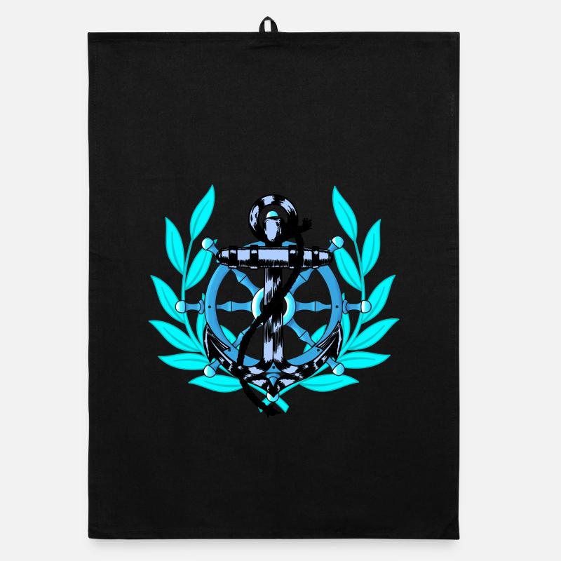 Ancre de volant Maritime Seafarers Ahoy Ship Torchon bio