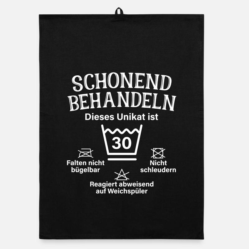 Schonend Behandeln Dreißig Geschenk 30. Geburtstag Organic Geschirrtuch