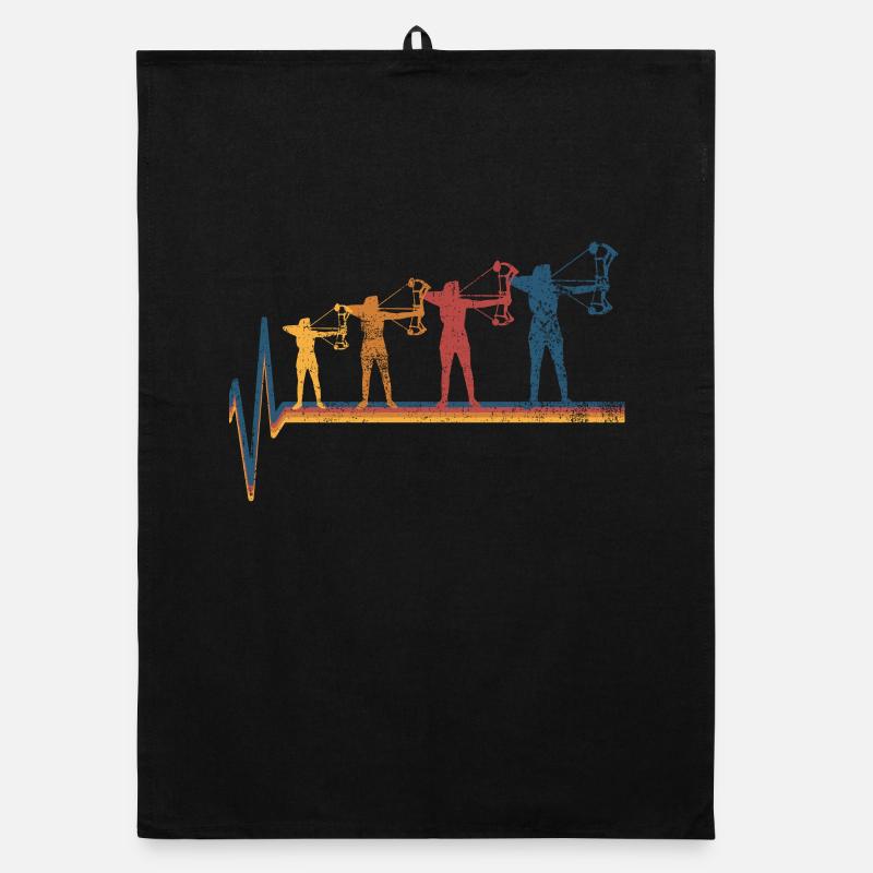 Bogenschießen Bogenschützin Organic Geschirrtuch