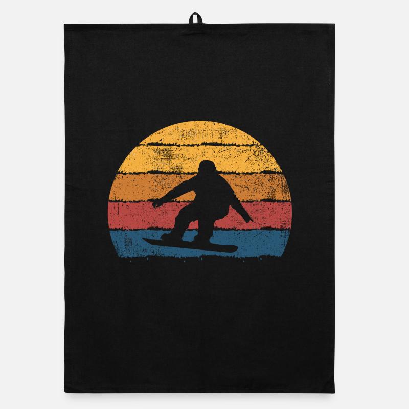 Snowboarden Snowboard Snowboarder Organic Geschirrtuch