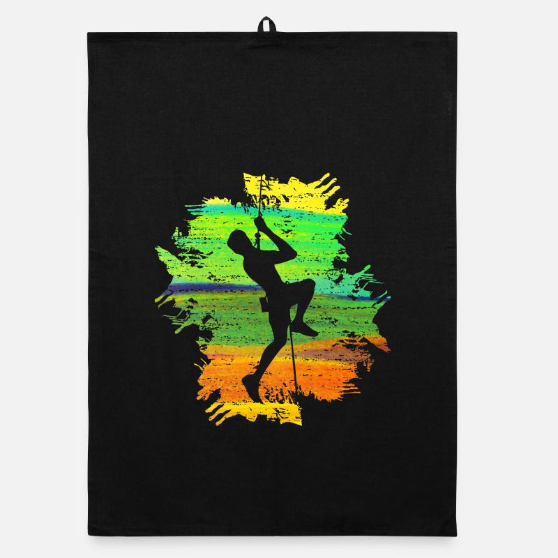 Climb Strong Männer Geschenk Organic Geschirrtuch