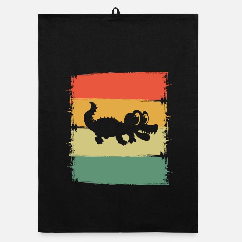 Aligator Krokodil Organic Geschirrtuch