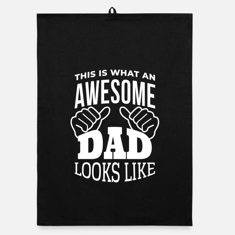 Best Dad looks like Dad Quotes Organic Geschirrtuch